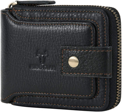 Billetera Zipper MING CLAN con RFID, Bifold, Gran Capacidad