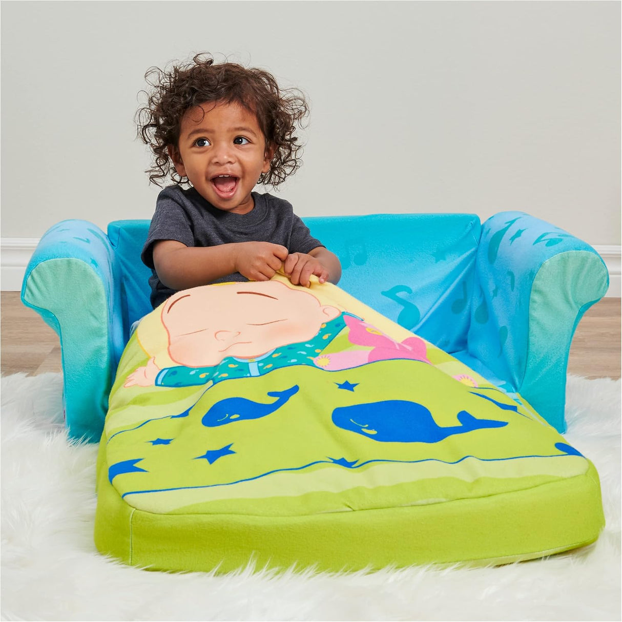 Silla convertible en cama 3 en 1 para bebés con manta
