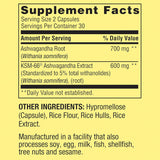 Suplemento de Ashwagandha KSM-66 1300mg - Spring Valley