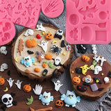Moldes Silicona Halloween 7 Piezas para Pasteles y Chocolates