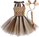 Disfraz de Animales Safari FYMNSI para Niñas con Diadema y Cola
