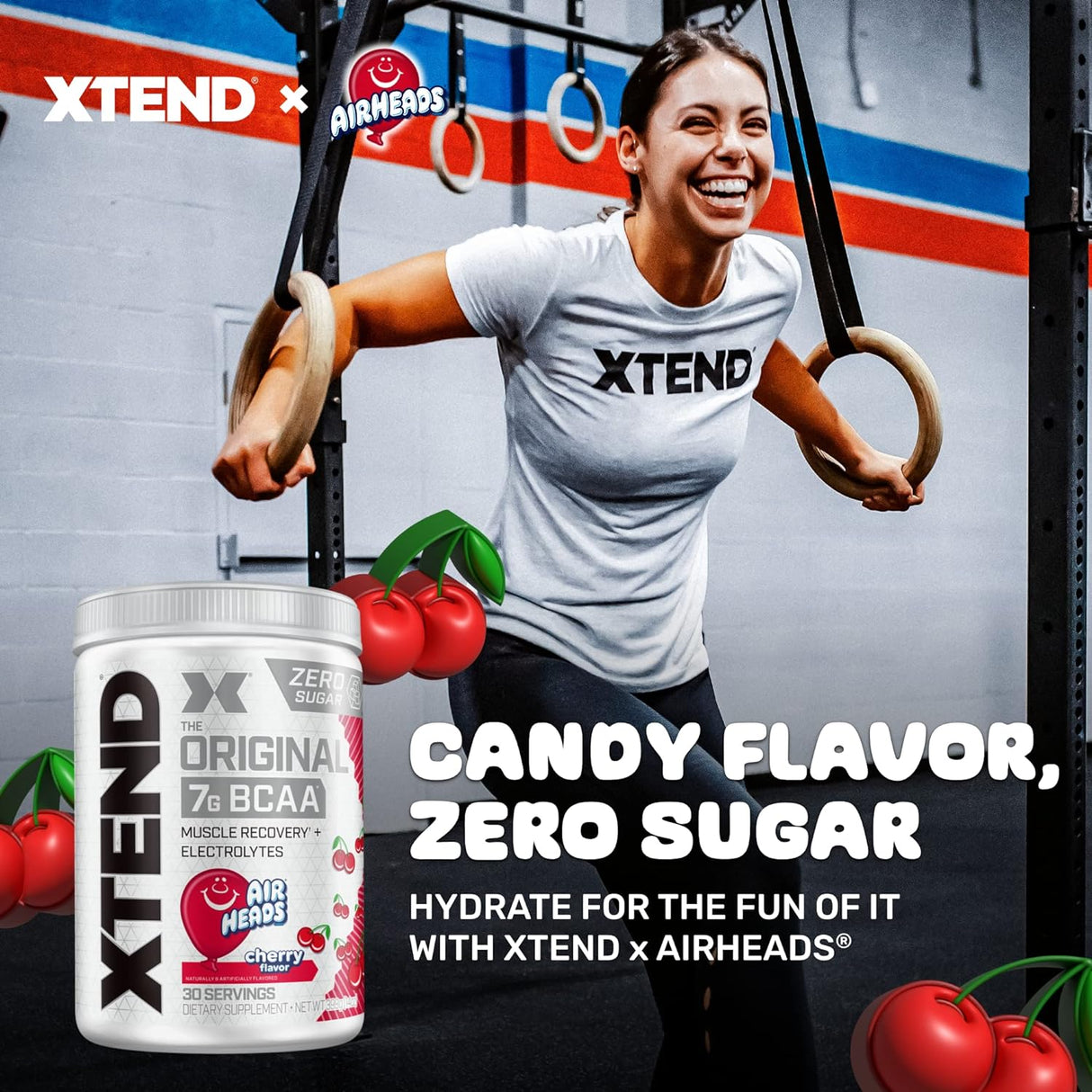 Xtend BCAA en polvo Airheads, 7g BCAA, 30 porciones