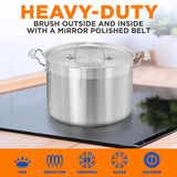 Olla de acero inoxidable de 8 cuartos NUTRICHEF NCSPT8Q