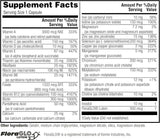 Suplemento nutricional con hierro, zinc, vitaminas B 60 und