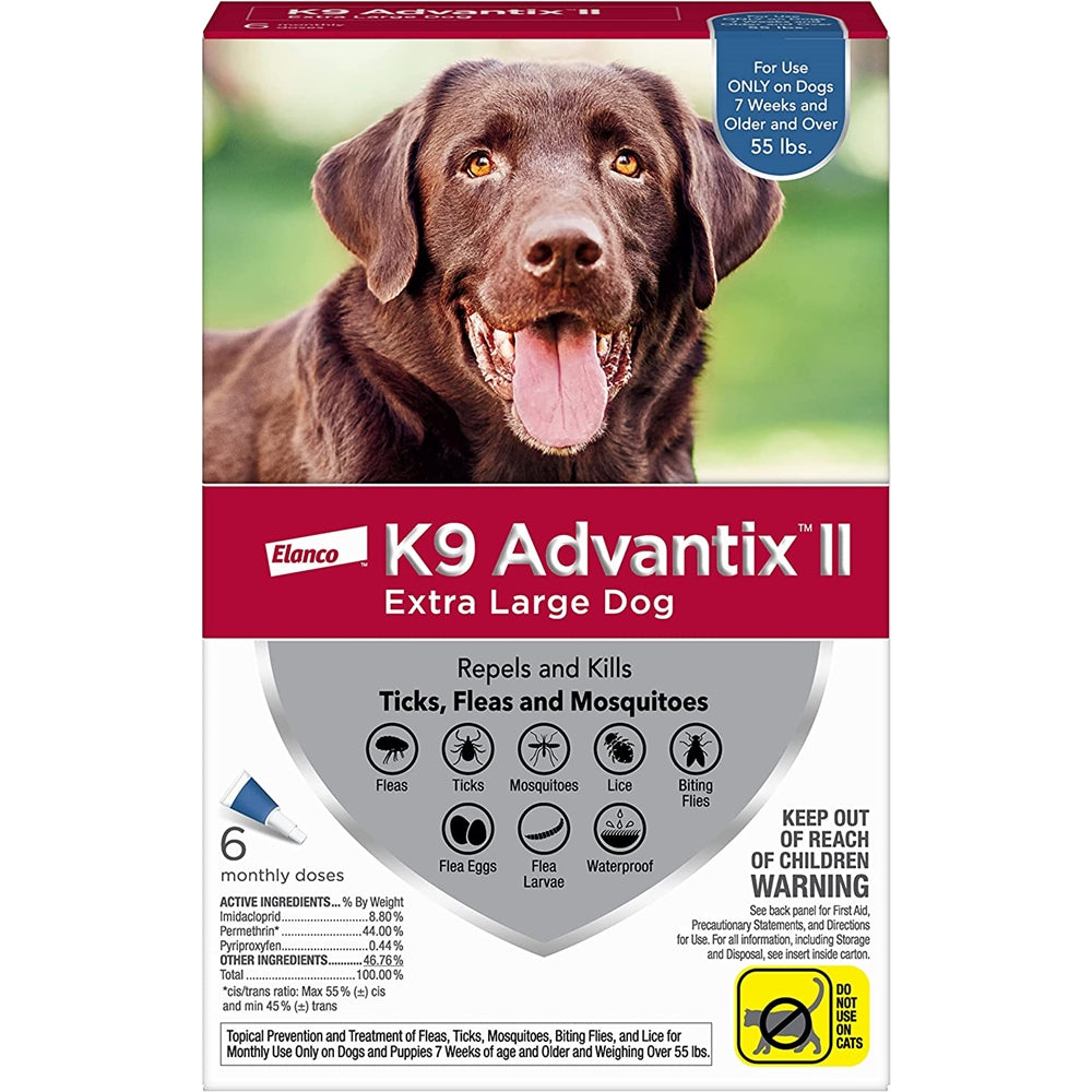 Prevención de pulgas y garrapatas para perros extra grandes