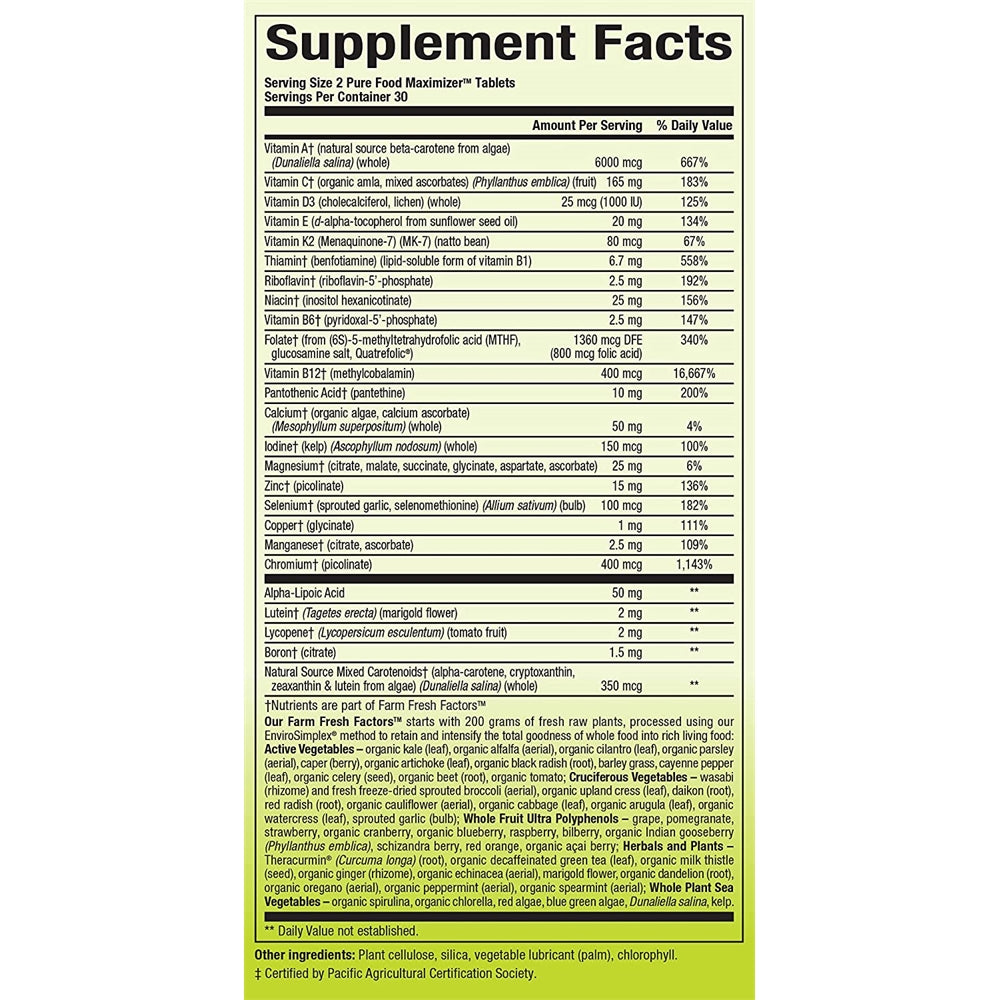 Suplementos Alimenticios multivitamínicos y minerales