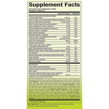 Suplementos Alimenticios multivitamínicos y minerales