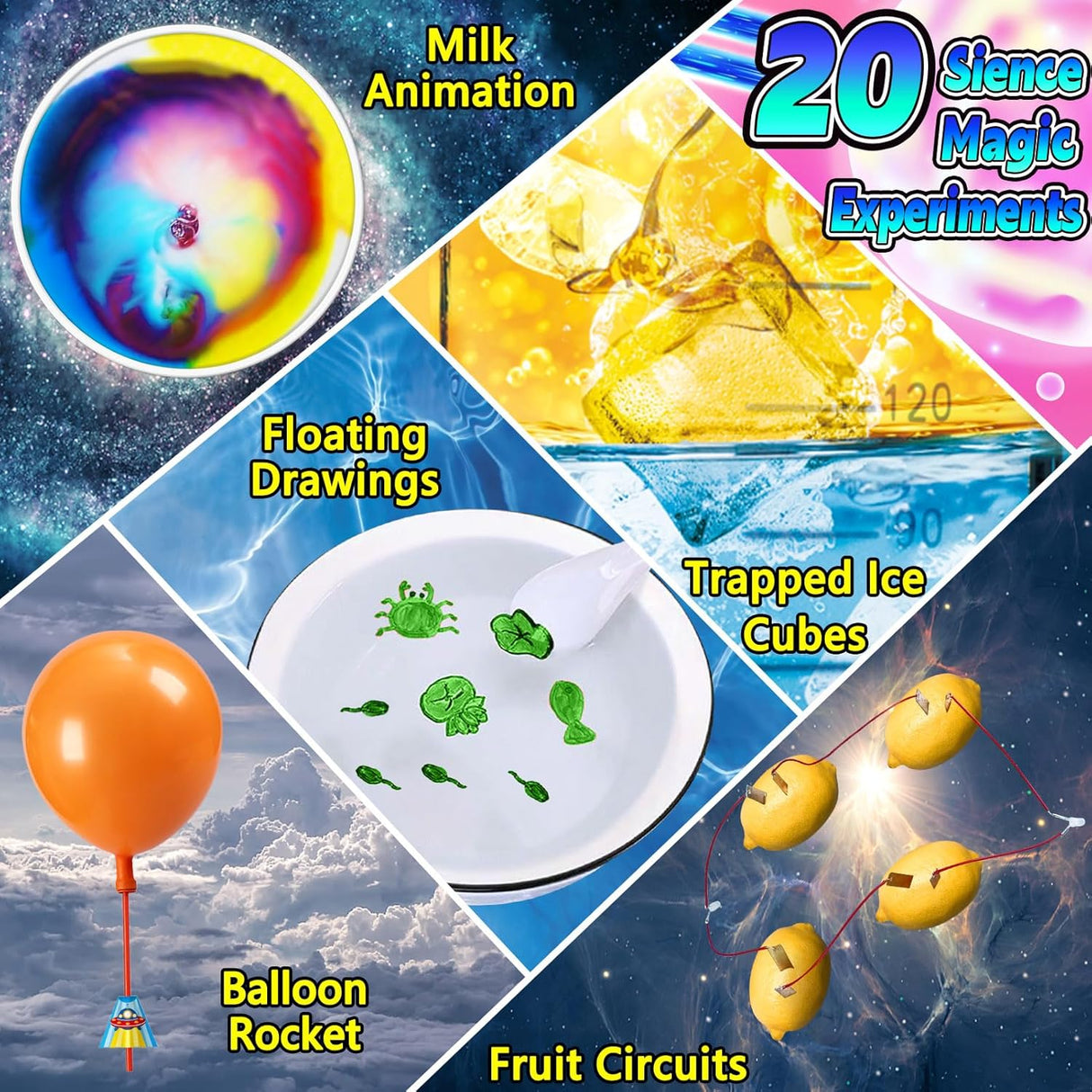 Kits de Ciencia 70 Experimentos S.T.E.M. para Niños y Niñas