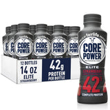 Batido de Proteína Core Power Elite, 42g, 14oz, Paquete de 12