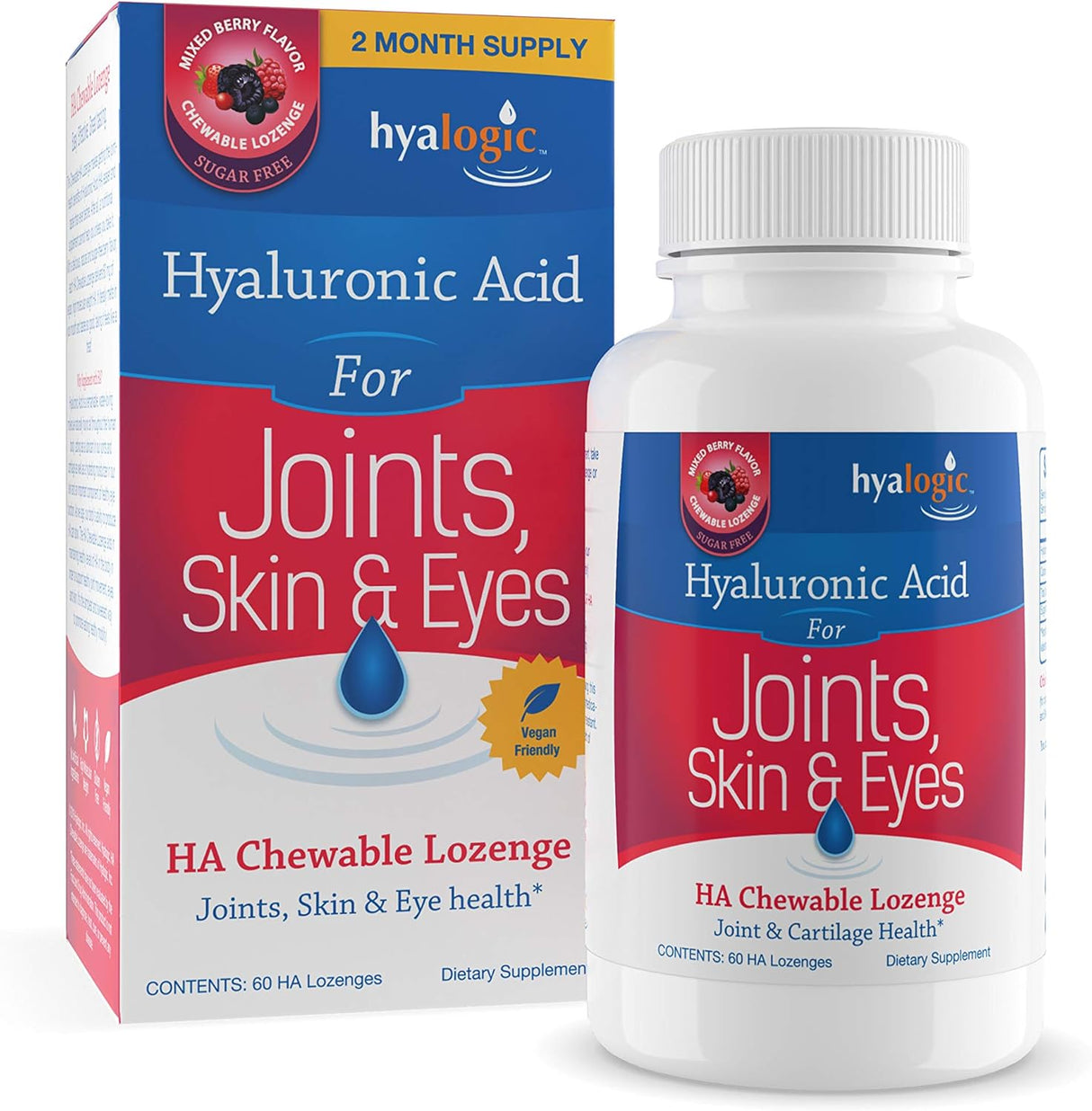Hyalogic Masticables de ácido hialurónico con sabor a bayas