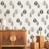 Pegatinas de Pared Kazova, Hojas Modernas, Patrón de Helechos