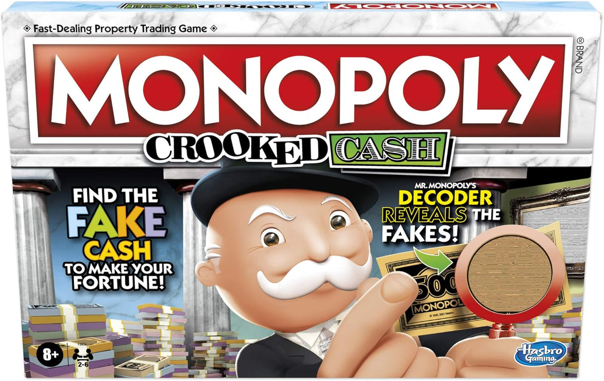 Monopoly Dinero Doblado, Juego Familiar con Mr. Decoder, Para 2-6