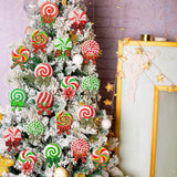 Clásico Adornos de navidad , Peppermint, 36 Pcs, Clásico