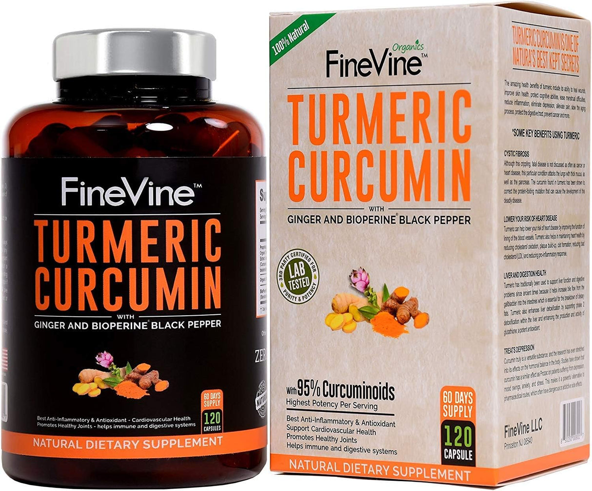 Suplementos Alimenticios de cúrcuma con pimienta negra