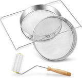 Colador de miel de acero inoxidable, equipo de apicultura, doble malla