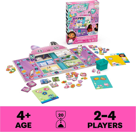 Juego de mesa Gabby's Dollhouse, divertido y encantador para niños