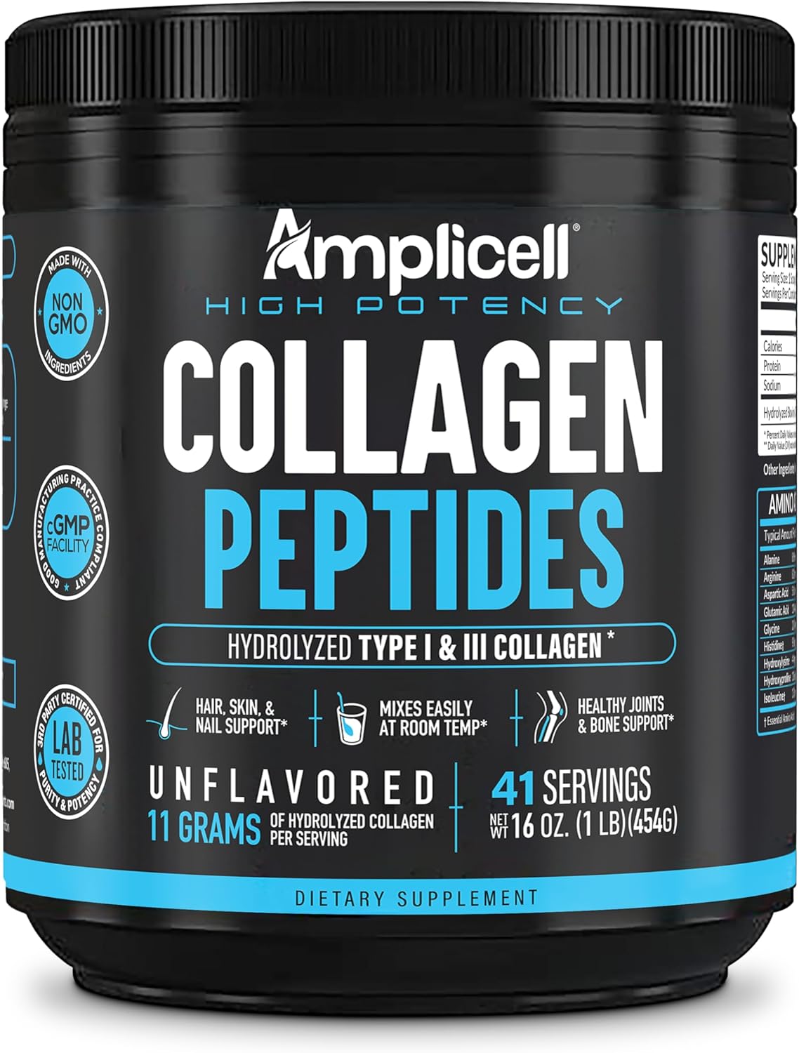 Multi Collagen Peptides - Hidrolizado, Sin Sabor, 41 Porciones