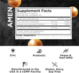 Suplemento de zinc y cobre + probióticos  de zinc de 50 mg