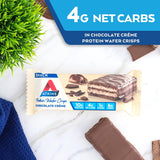 Obleas fritas de proteína sabor chocolate, alta en fibra, 5u