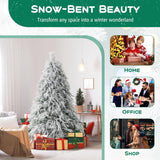 Árbol de Navidad Artificial HAPPYGRILL 6 FT, 250 luces LED
