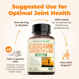 Suplemento Articular Glucosamina, Chondroitina y MSM - 150 Caps