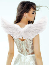 Disfraces de Alas de ángel con alas blanco talla única