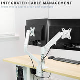 Soporte Doble de Monitor VIVO, Brazo Neumático, STAND-V102OW