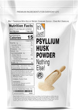 Psyllium Husk Powder - It's Just! Fibra Dietética 10oz