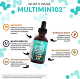 Clean Nutra Sea Moss Drops, Orgánico, Multimineral, Vegano, 60ml