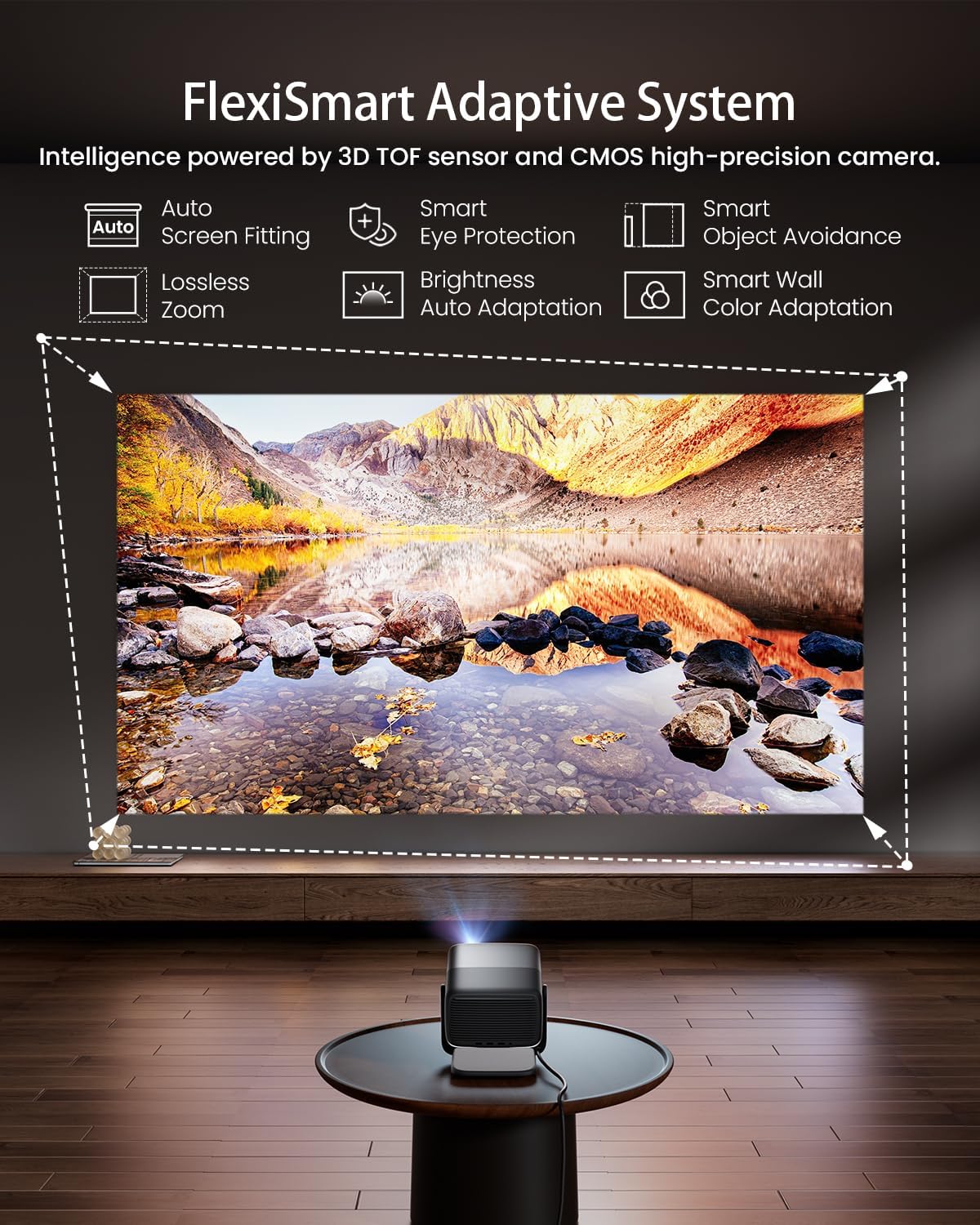 Proyector Ultra 4K JMGO N1S, 3000 lúmenes, HDR10, portátil