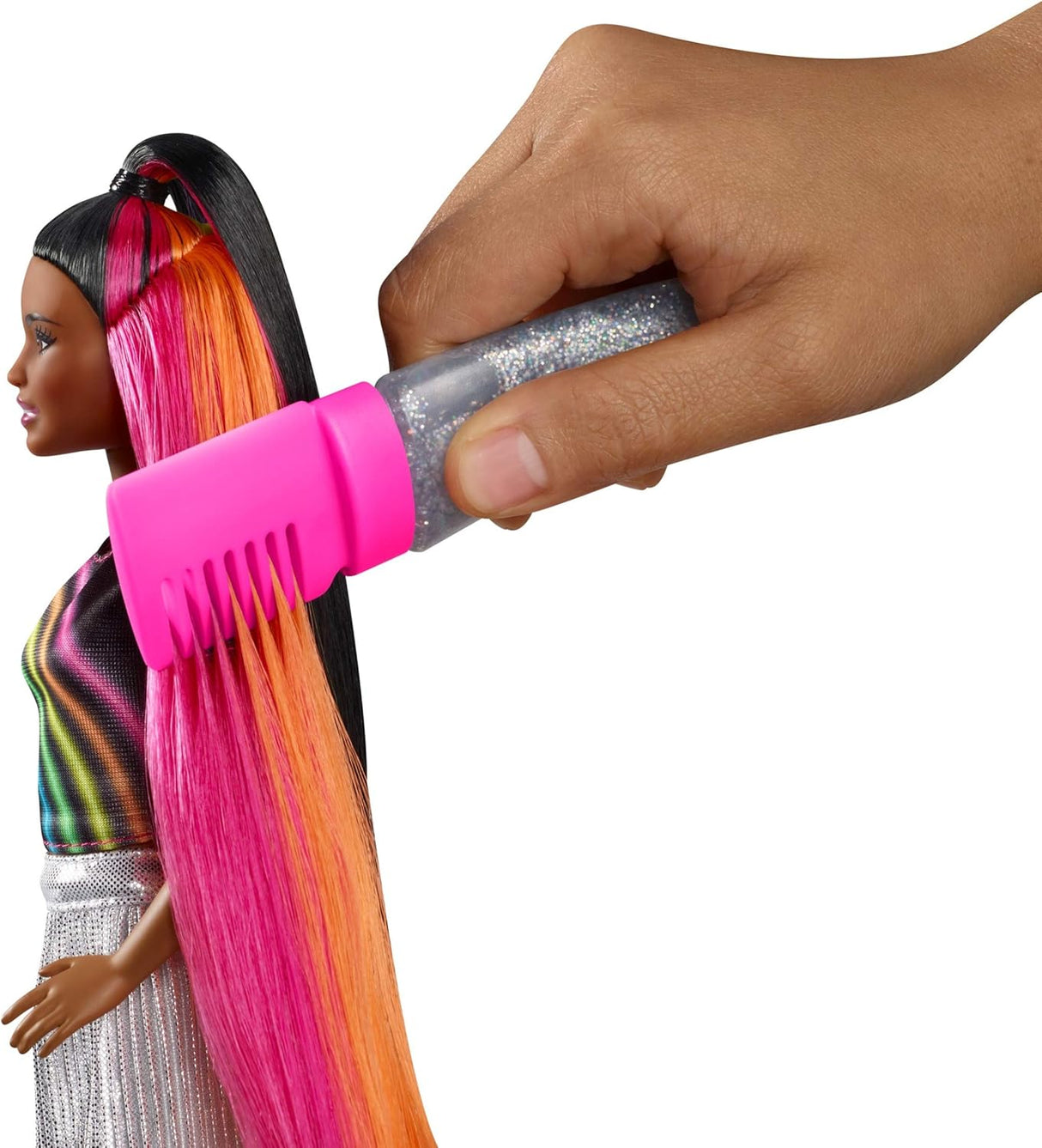 Barbie Muñeca con Cabello Largo y Accesorios de Estilo, Regalo 5-7 años