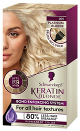 Kit ultra aclarador de tinte permanente, rubio platinado 001