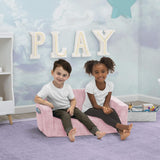 Silla convertible extra ancha a tumbona para niños, Rosa