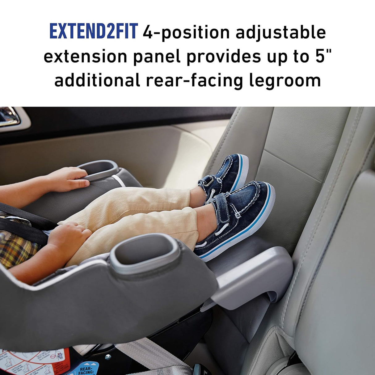 Silla para carro y comodidad del bebé Graco Extend2Fit