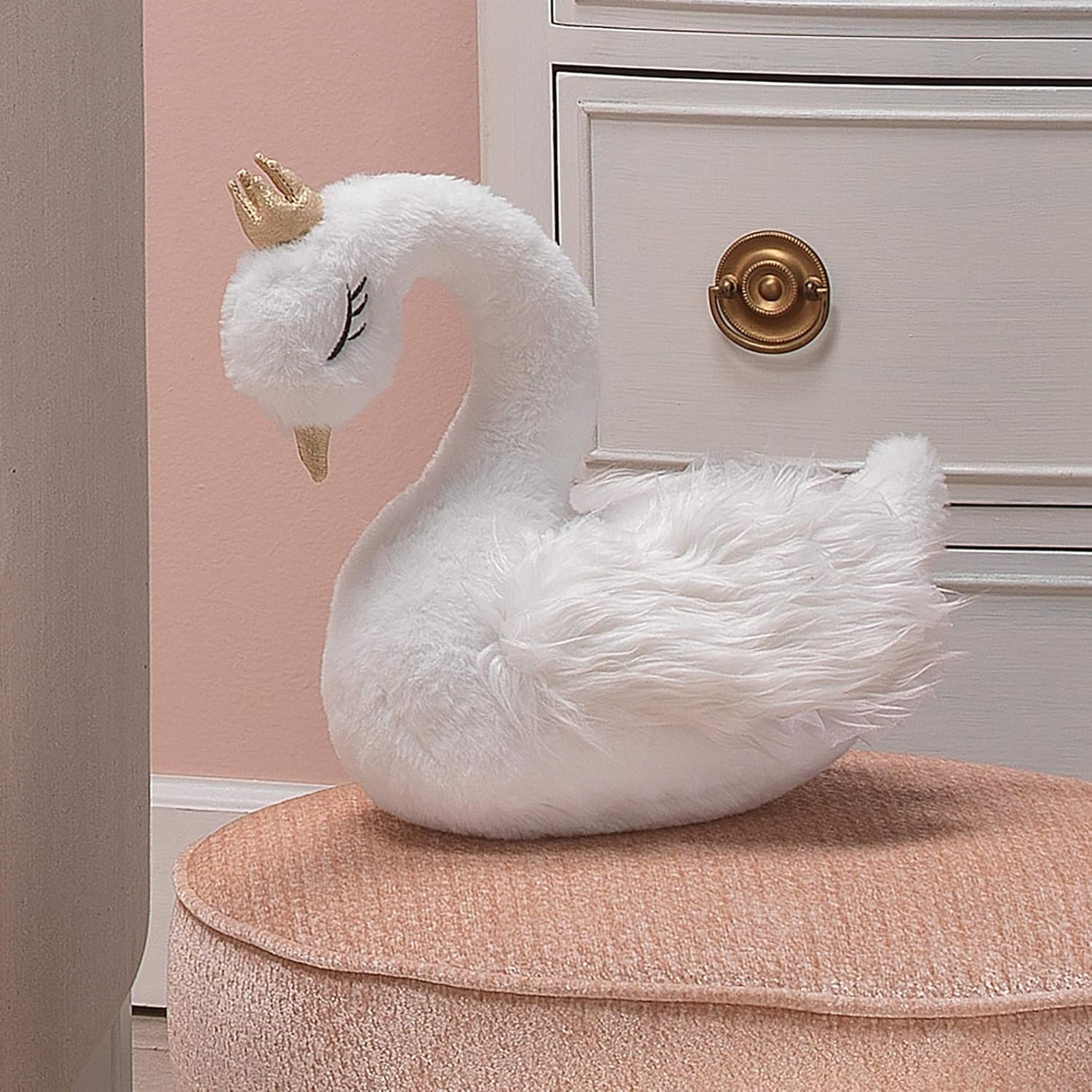 Lambs &amp; Ivy Signature Swan Princess - Peluche blanco de peluche, princesa