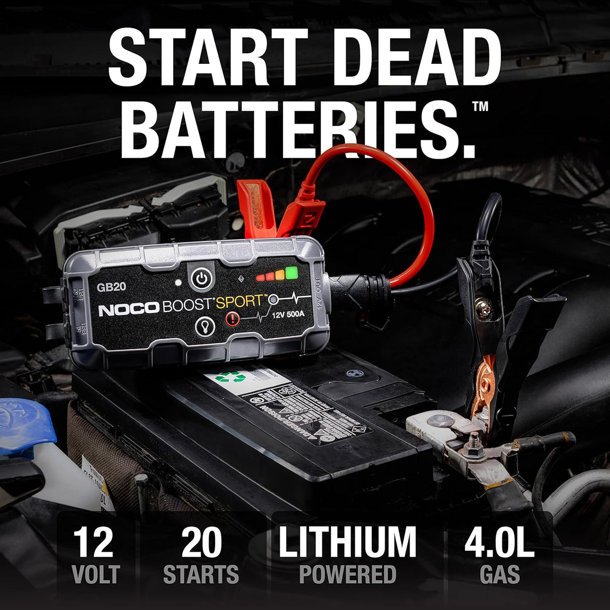 Arrancador de litio para motores de gasolina Noco Boost Sport
