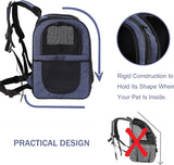Mochila para llevar gatos con respaldo acolchado de viajes