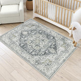 Alfombra Lavable 4x6 LIVEBOX Boho Vintage Antideslizante