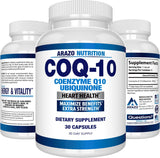 Suplemento COQ10 Ubiquinona Coenzima Q10 - 200mg   sin Soja