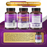 Suplementos Resveratrol 24,000 mg con semilla de uva