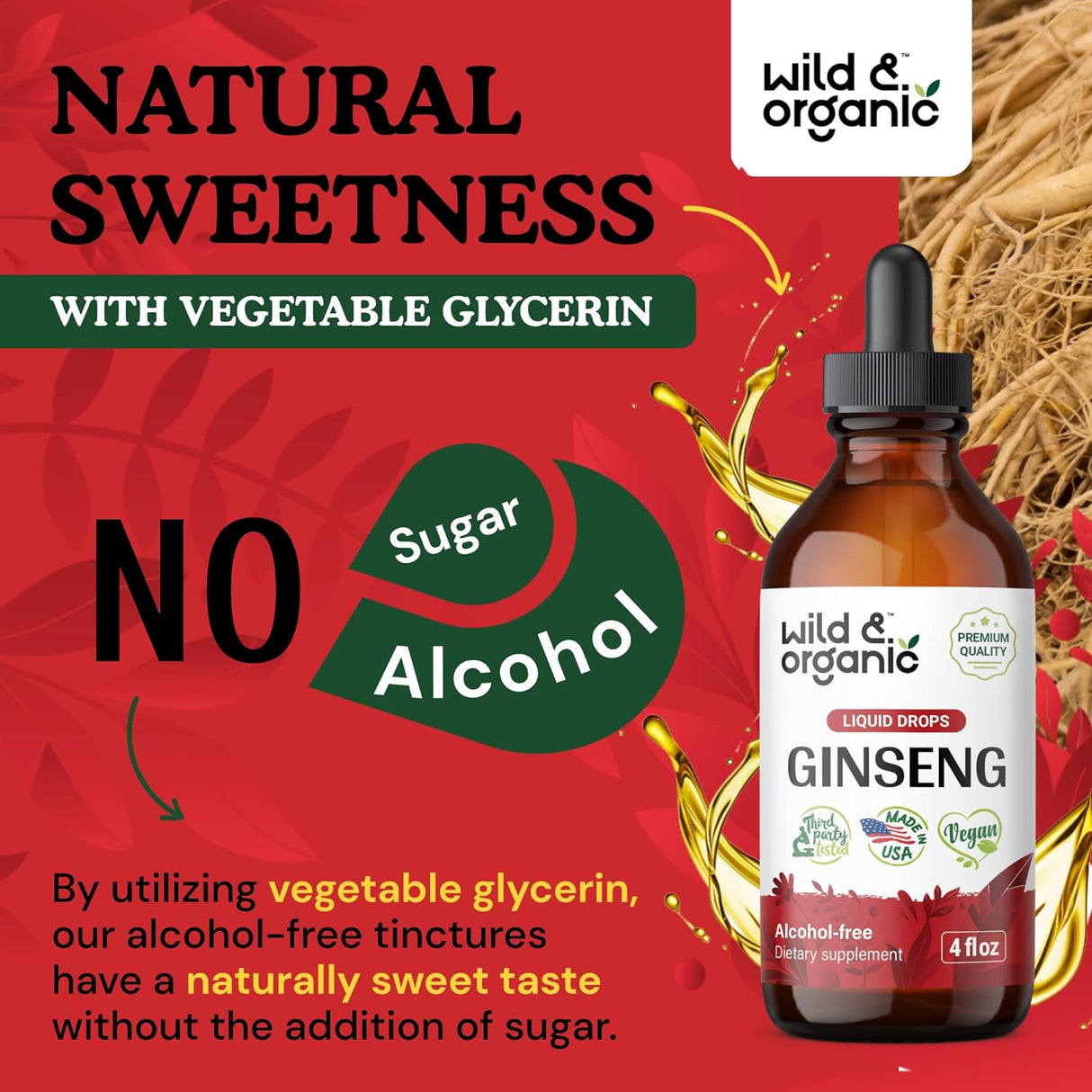 Suplemento de Panax Ginseng  Extracto Líquido para Inmunidad