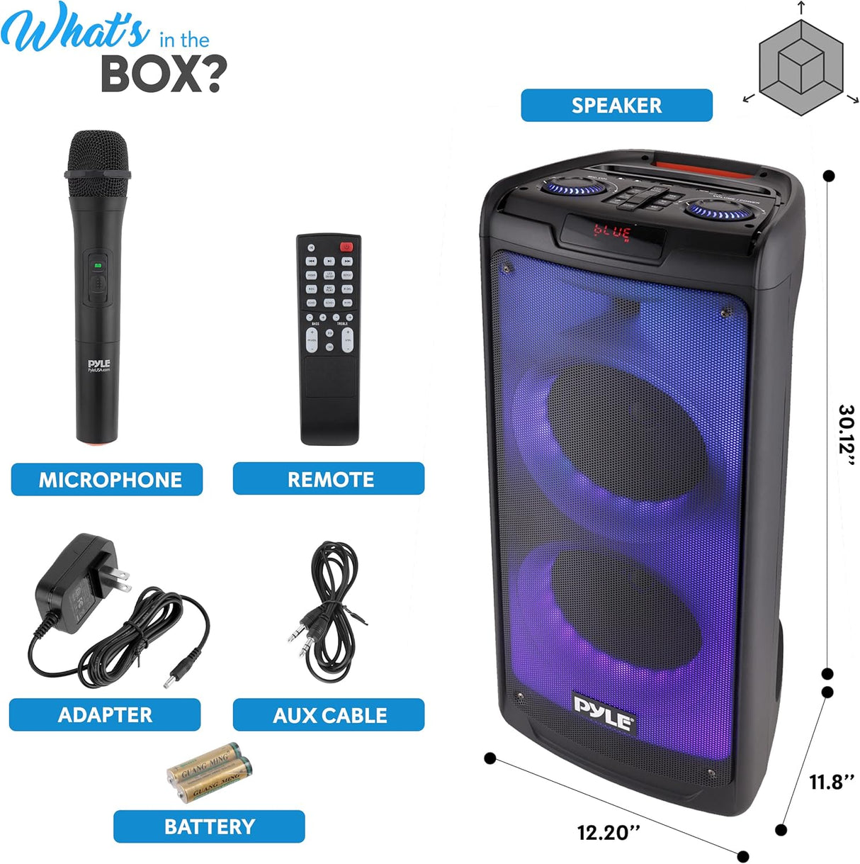 Sistema de altavoces PA Bluetooth portátil de 500 W