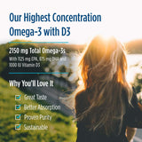 Suplemento Nordic Naturals ProOmega 2000-D sabor a limón