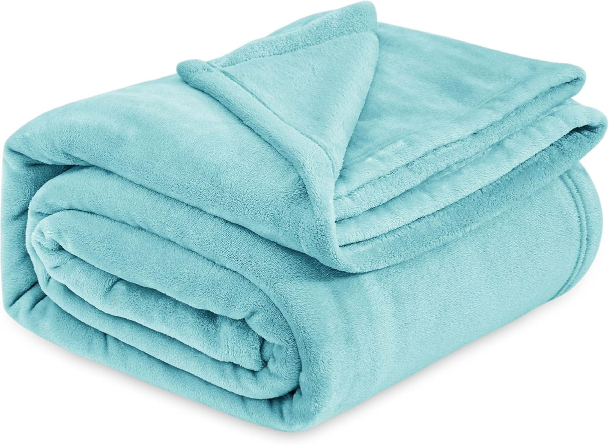 Manta de Fleece Bedsure, suave y ligera, 90x90 pulgadas