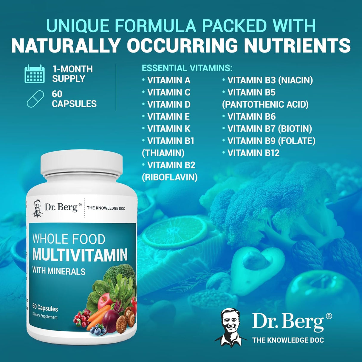 Multivitamínico integral con minerales para hombres y mujeres