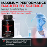 Suplemento Anabólico Total GAINS, Crecimiento Muscular 120