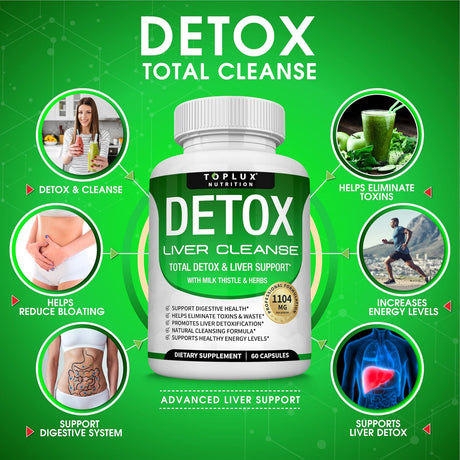 Suplemento y apoyo hepático de desintoxicación natural Toplux