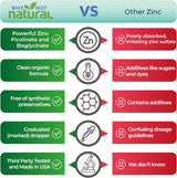 Suplemento líquido de Zinc orgánico con Picolinato y Bisglicinato, Vegano