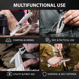 Cuchillo de Bolsillo Táctico 3.5 con Clip para Supervivencia
