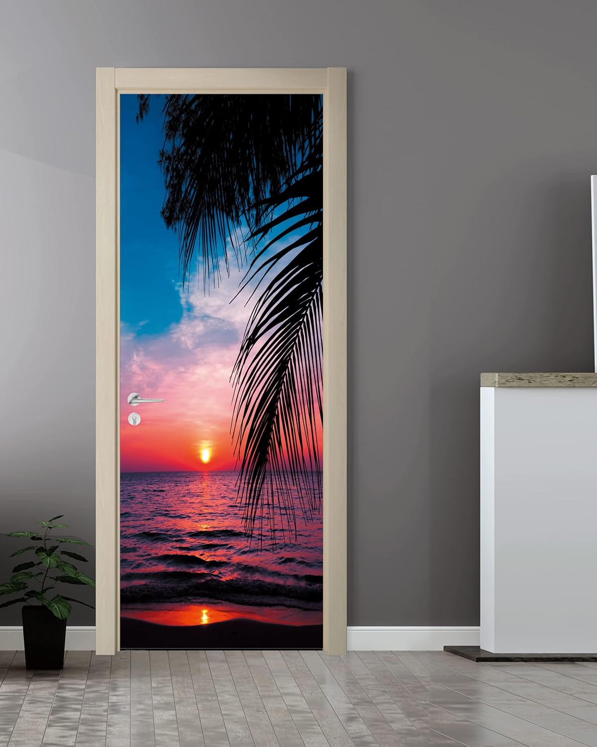 Pegatina de Puerta FLFK - Mural Removible 30.3 x 78.7 Set 2
